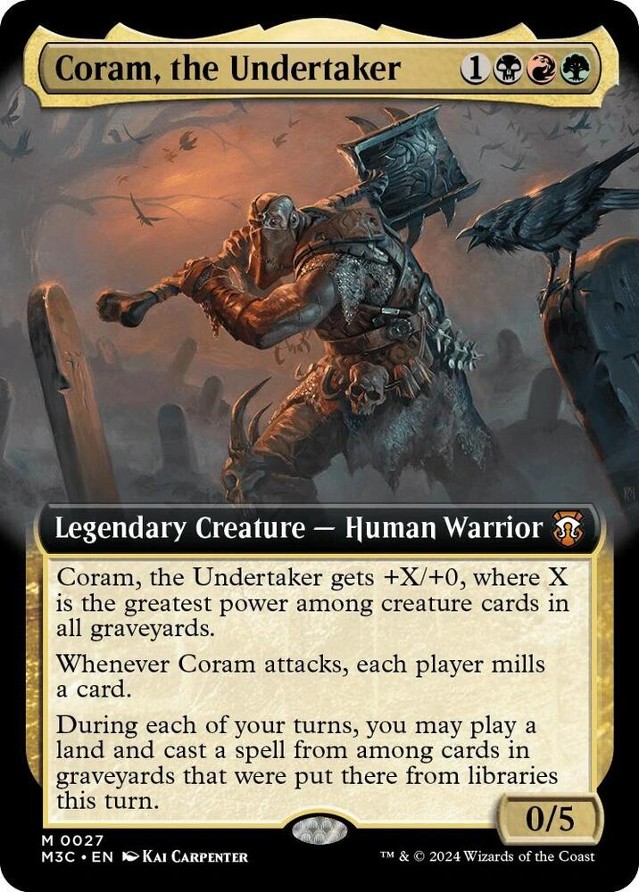 Coram, the Undertaker (Extended Art) Foil