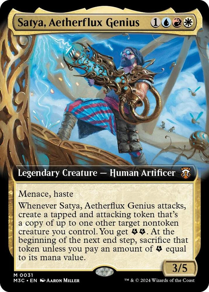Satya, Aetherflux Genius (Extended Art) Foil