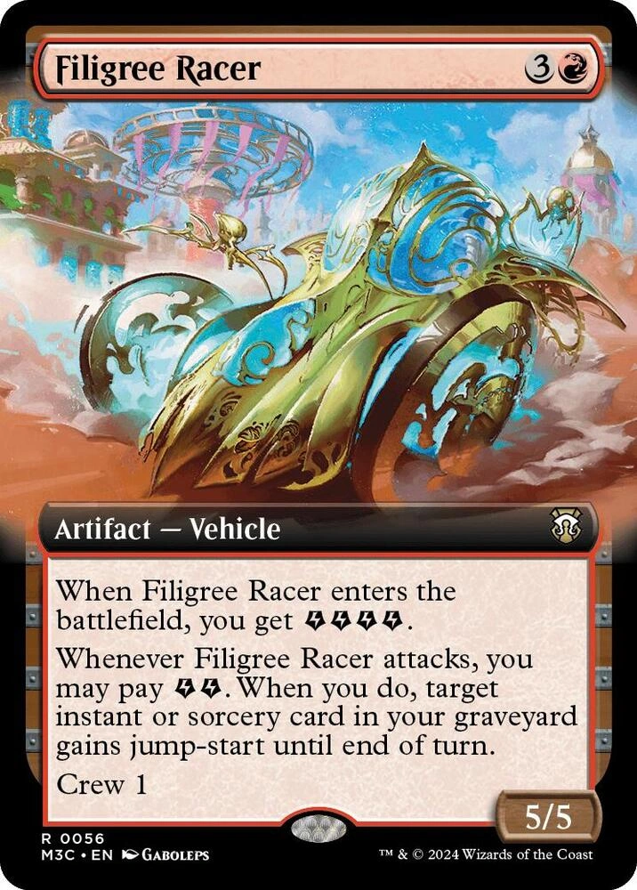 Filigree Racer (Extended Art) (Ripple Foil)