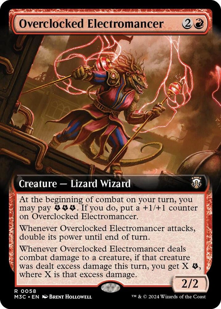 Overclocked Electromancer (Extended Art) (Ripple Foil)