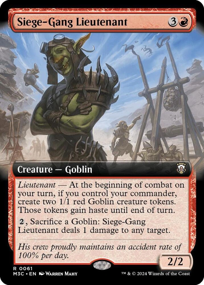 Siege-Gang Lieutenant (Extended Art) (Ripple Foil)