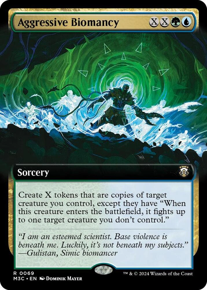 Aggressive Biomancy (Extended Art) (Ripple Foil)
