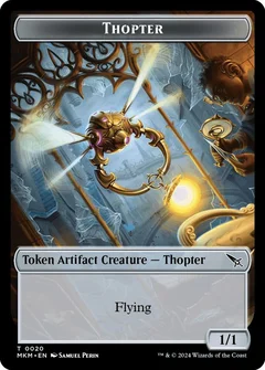 Thopter // Rhino Warrior Double-Sided Token 20 // 18