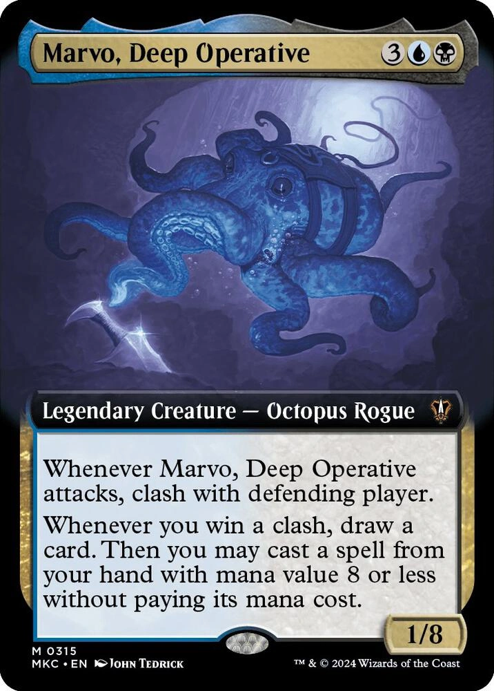 Marvo, Deep Operative (Extended Art) Foil