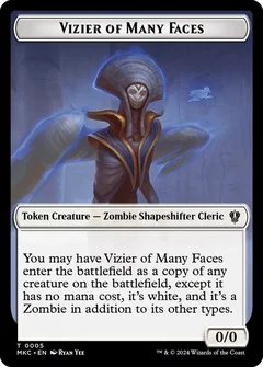 Vizier of Many Faces // Zombie Double-Sided Token 5 // 11