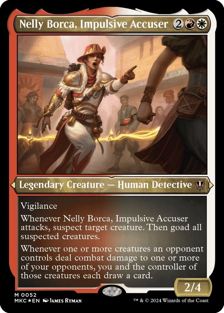 Nelly Borca, Impulsive Accuser (Display Commander) - Thick Stock Foil