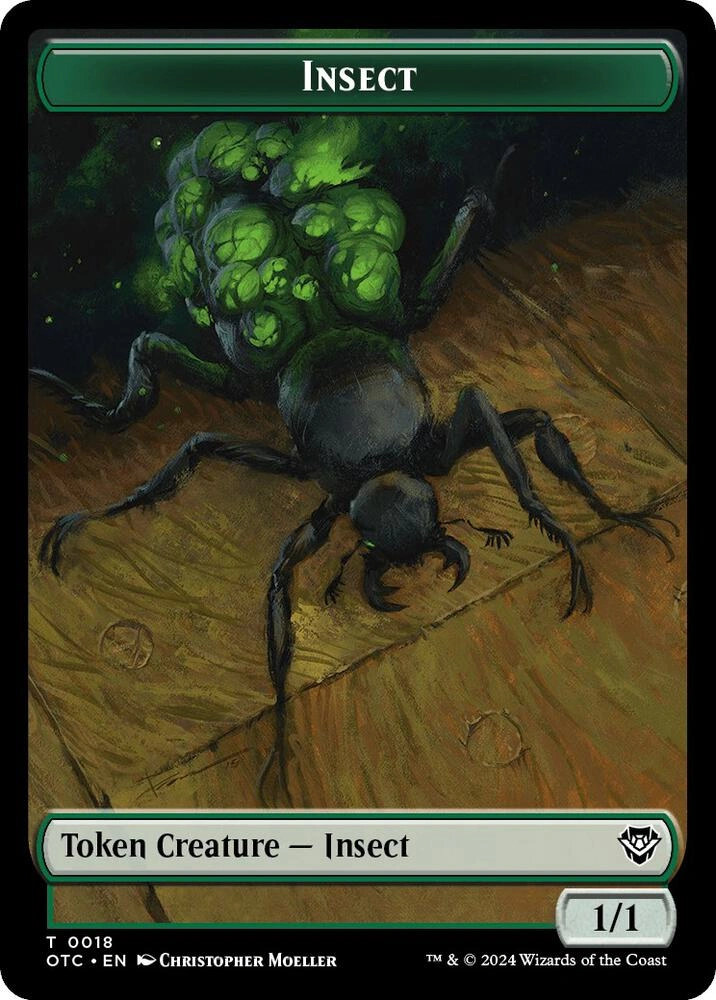 Insect // Elemental (0017) Double-Sided Token