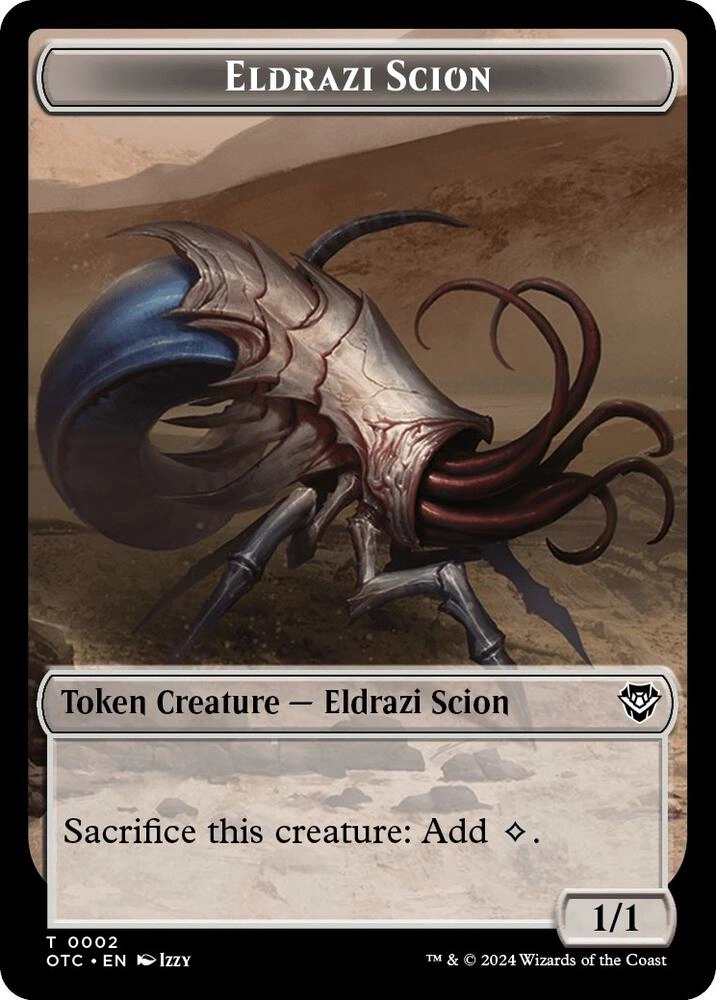Eldrazi Scion // Manifest Double-Sided Token