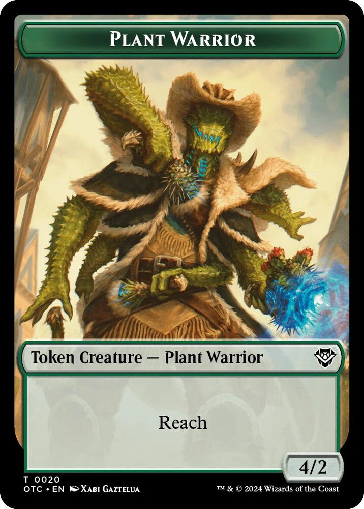 Plant Warrior // Treasure Double-Sided Token