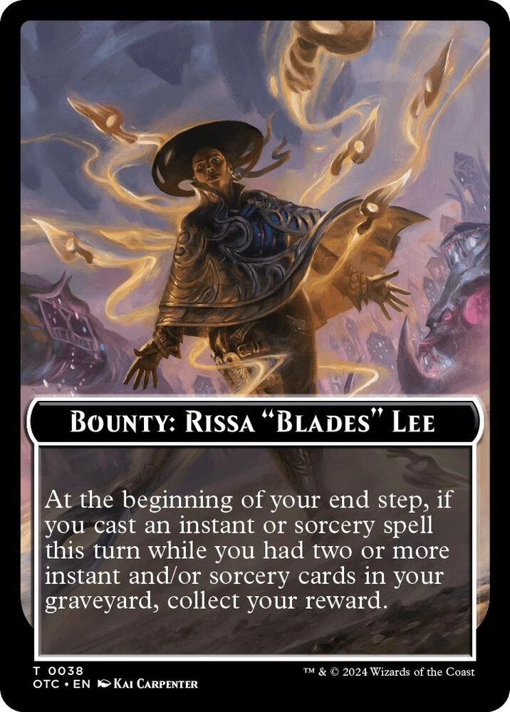Bounty: Rissa "Blades" Lee // Bounty Rules Double-Sided Token