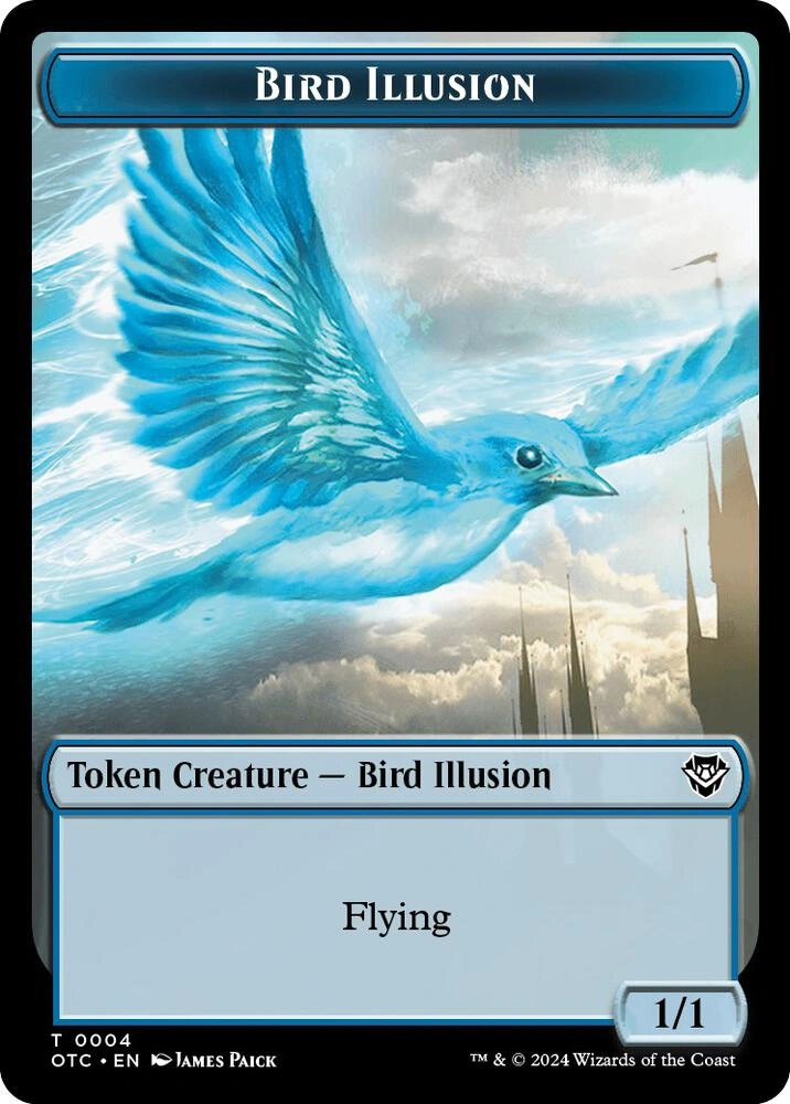 Bird Illusion // Elemental (0014) Double-Sided Token