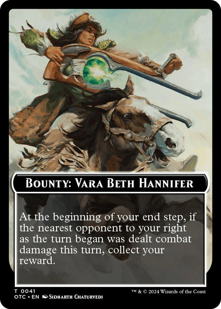 Bounty: Vara Beth Hannifer // Bounty Rules Double-Sided Token