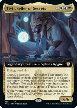 Tivit, Seller of Secrets (Extended Art) Foil
