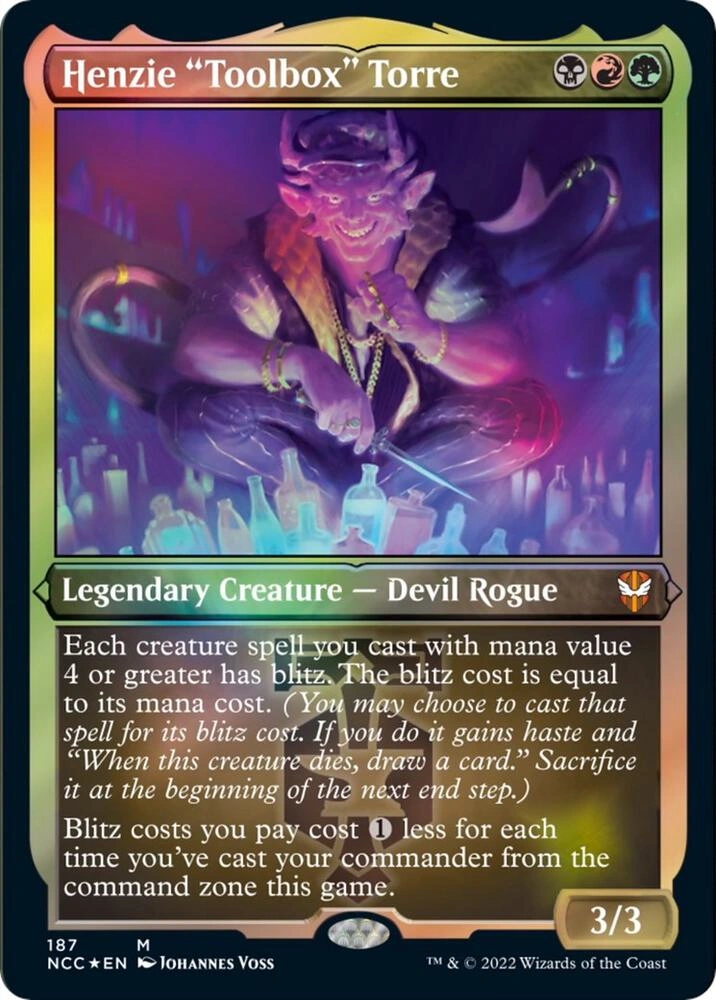 Henzie "Toolbox" Torre (Display Commander) - Thick Stock Foil