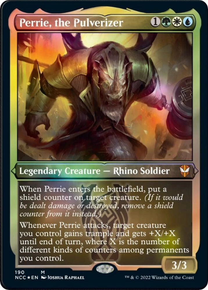 Perrie, the Pulverizer (Display Commander) - Thick Stock Foil