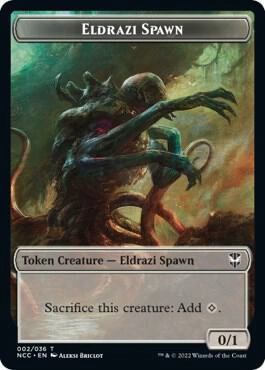 Eldrazi Spawn // Human Double-Sided Token