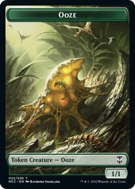 Ooze (025) // Treasure (015) Double-Sided Token