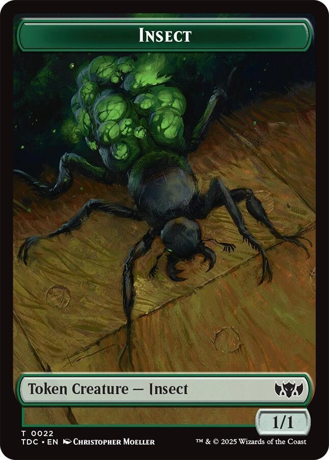 Insect (0022) // Zombie Druid Double-Sided Token