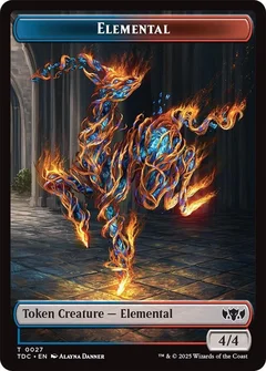 Elemental (0027) // Monk Double-Sided Token 27 // 3
