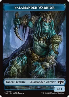 Salamander Warrior // Zombie Druid Double-Sided Token 8 // 10