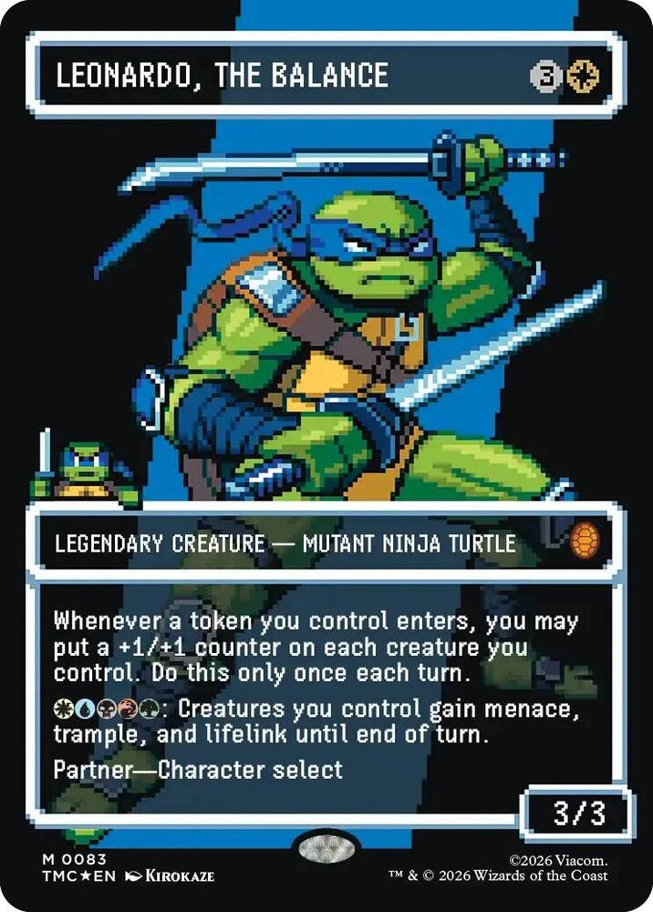 Leonardo, the Balance (0083) (Borderless) (Surge Foil)
