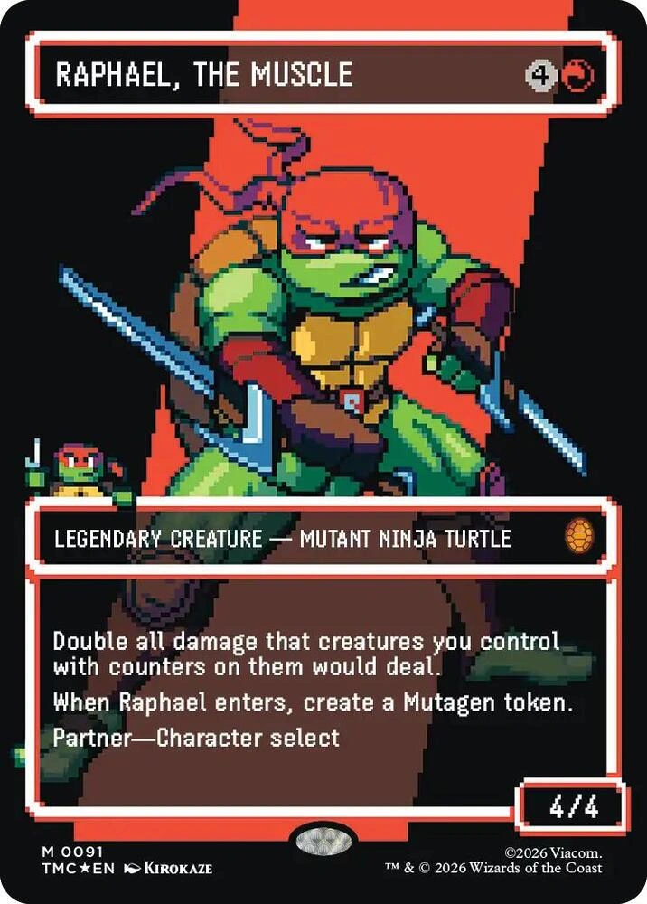 Raphael, the Muscle (0091) (Borderless) (Surge Foil)