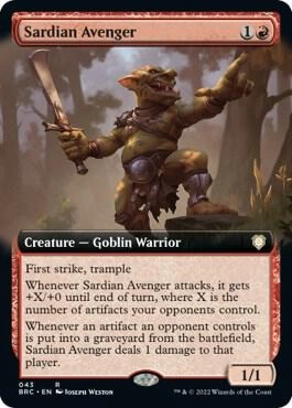 Sardian Avenger (Extended Art) Foil