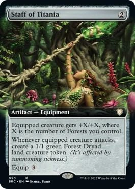 Staff of Titania (Extended Art) Foil