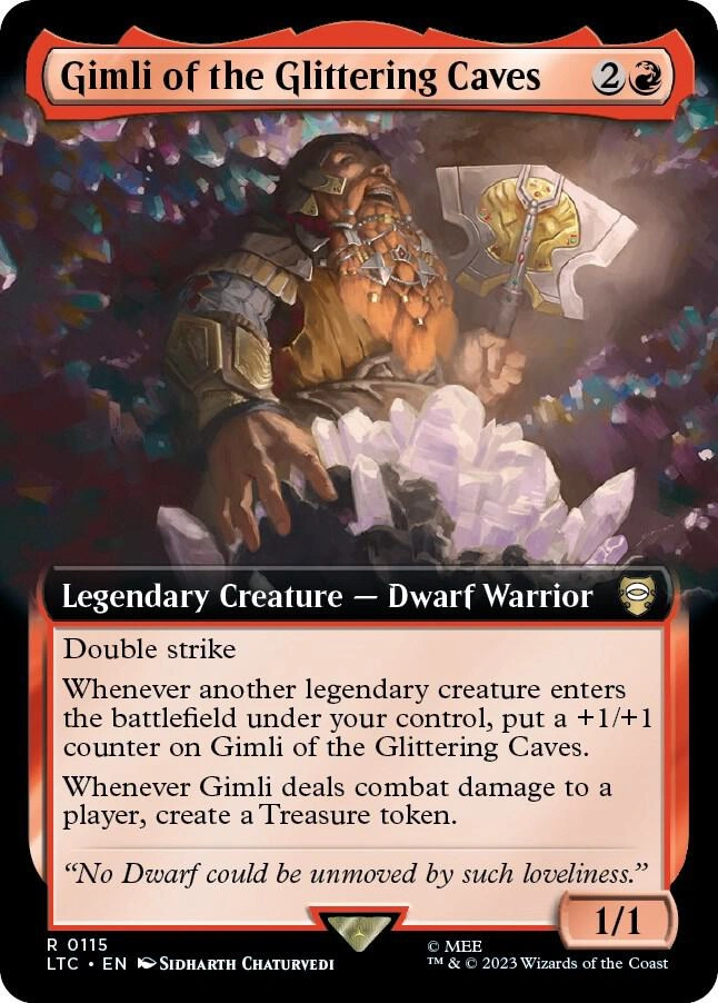 Gimli of the Glittering Caves (Extended Art) Foil