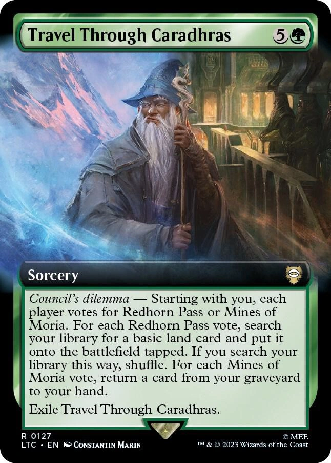 Travel Through Caradhras (Extended Art) Foil