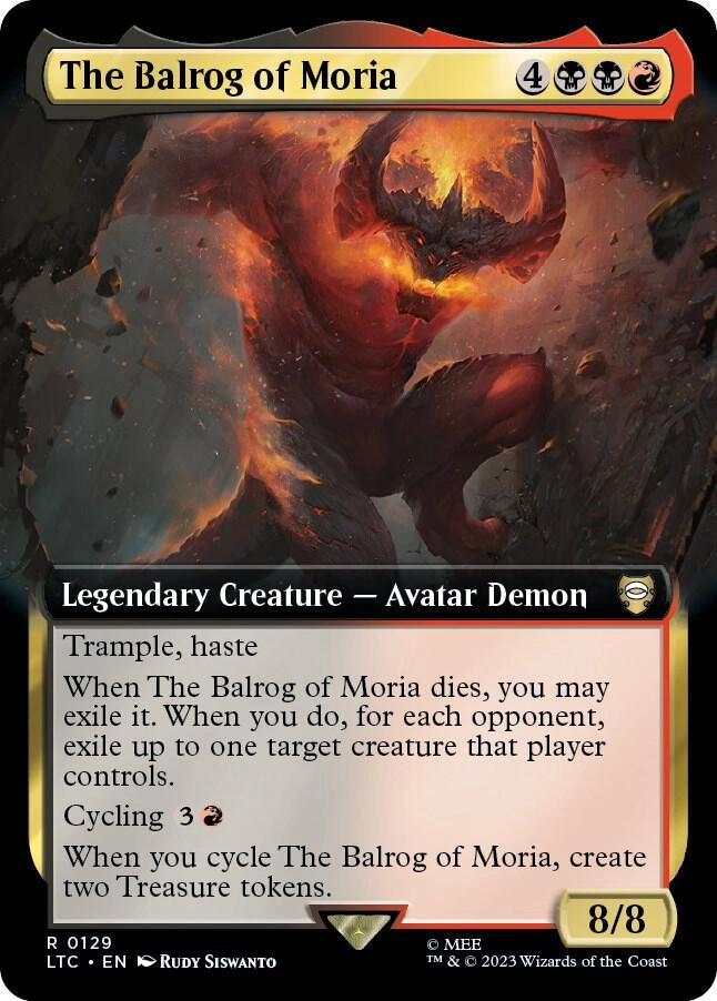 The Balrog of Moria (Extended Art) Foil