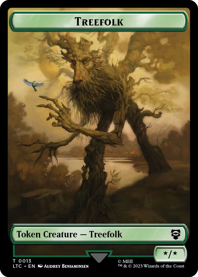 Treefolk // Food (0009) Double-Sided Token