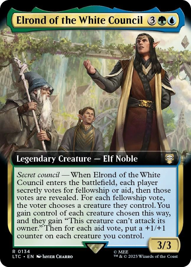 Elrond of the White Council (Extended Art) Foil
