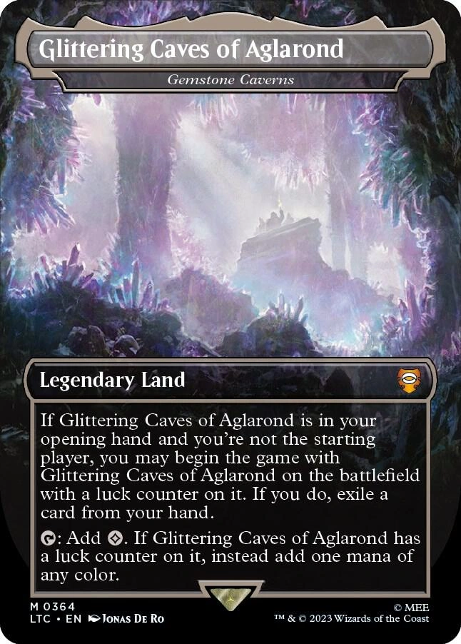 Glittering Caves of Aglarond - Gemstone Caverns Foil