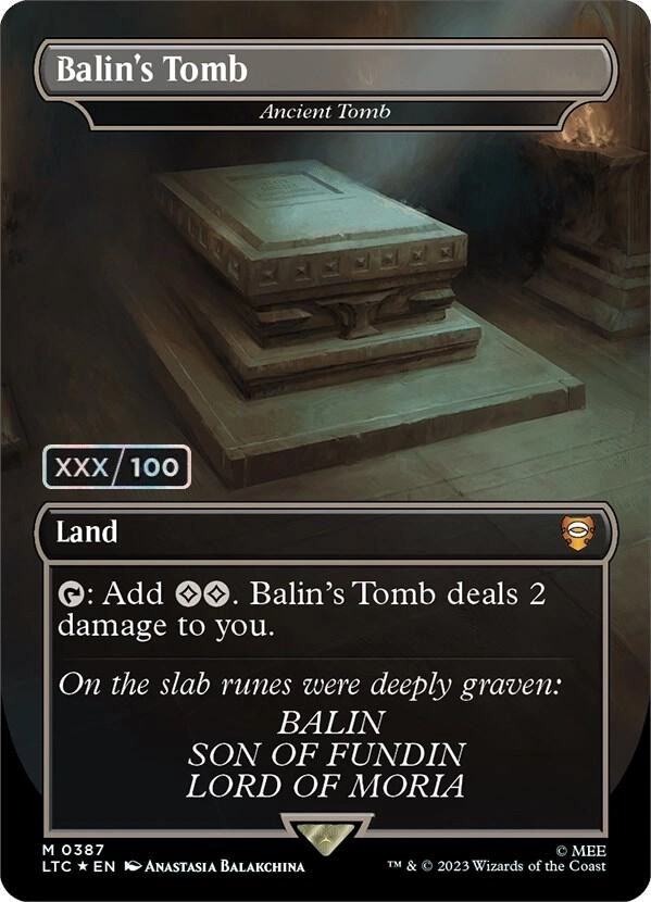 Balin's Tomb - Ancient Tomb (Serial Numbered) Foil