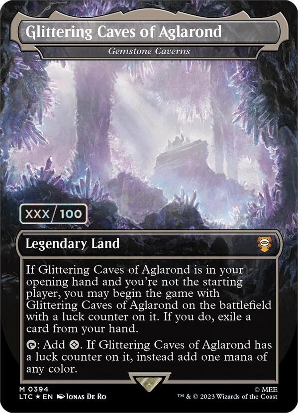 Glittering Caves of Aglarond - Gemstone Caverns (Serial Numbered) Foil