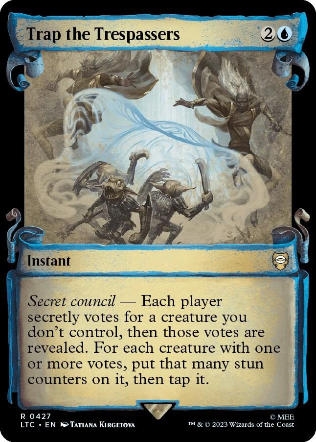 Trap the Trespassers (Showcase Scrolls) Foil