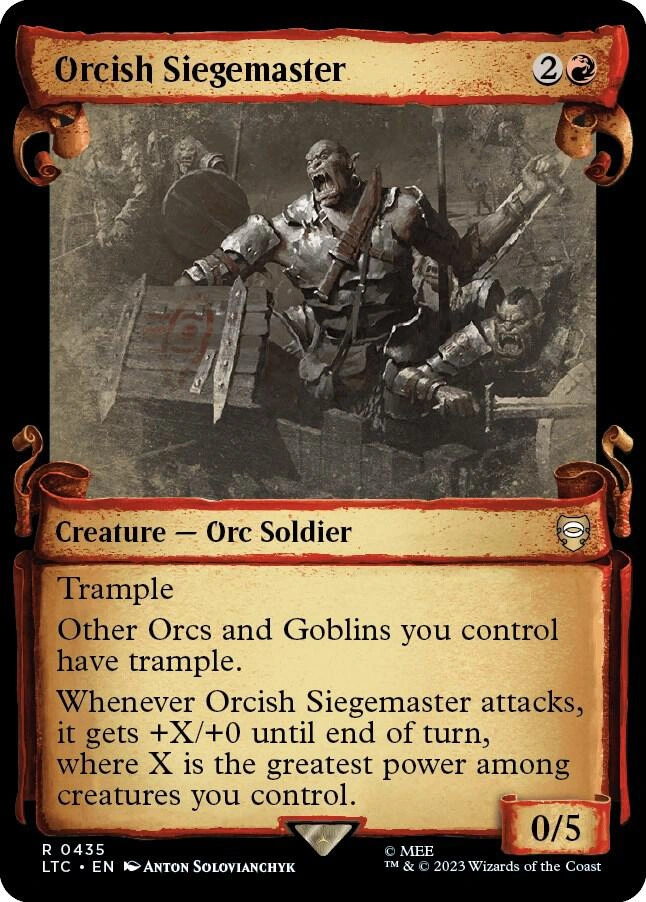 Orcish Siegemaster (Showcase Scrolls) Foil