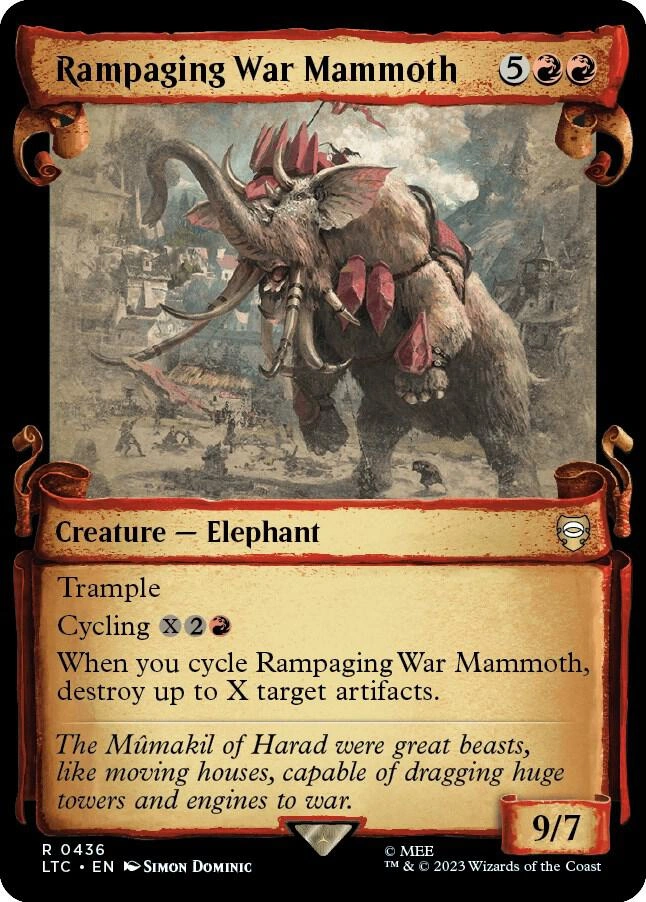 Rampaging War Mammoth (Showcase Scrolls) Foil
