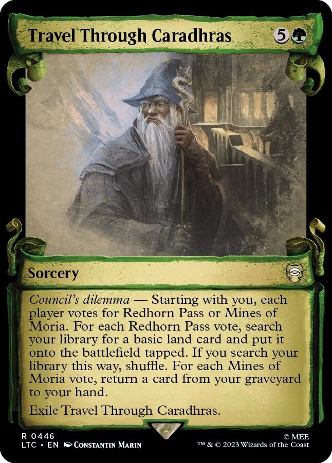 Travel Through Caradhras (Showcase Scrolls) Foil