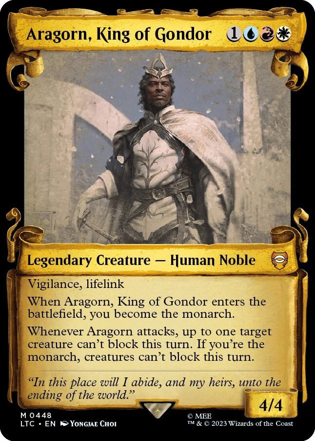 Aragorn, King of Gondor (Showcase Scrolls) Foil