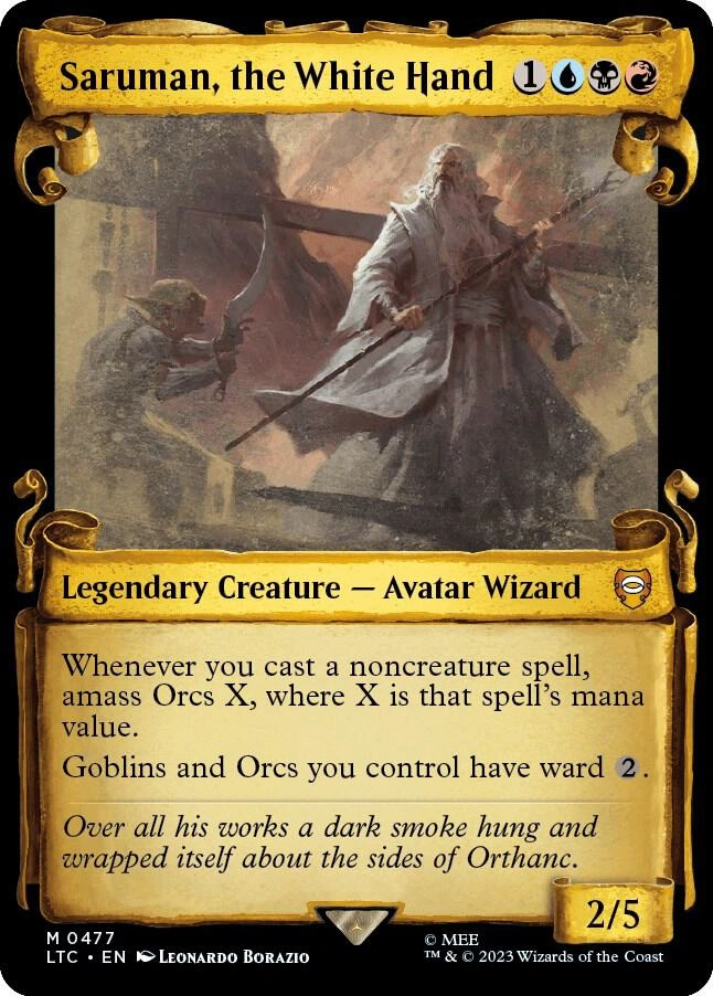 Saruman, the White Hand (Showcase Scrolls) Foil