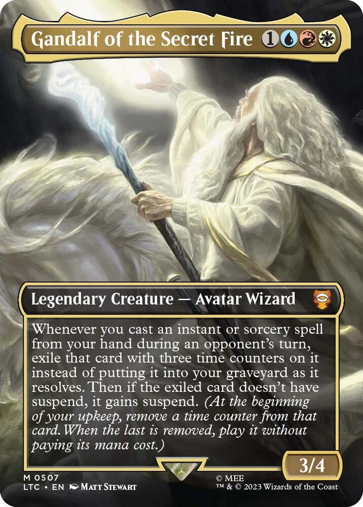 Gandalf of the Secret Fire (Borderless) Foil