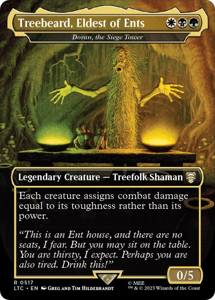 Treebeard, Eldest of Ents - Doran, the Siege Tower (Borderless) Foil