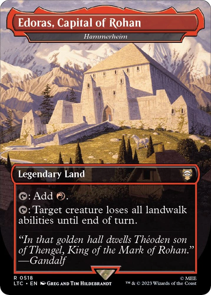 Edoras, Capital of Rohan - Hammerheim (Borderless) Foil