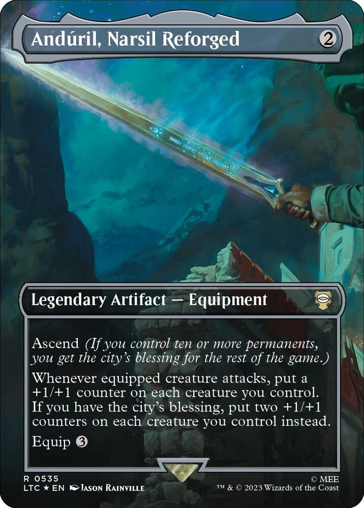 Anduril, Narsil Reforged (Borderless) (Surge Foil)