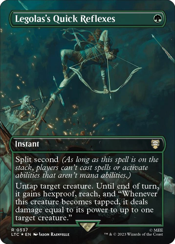 Legolas's Quick Reflexes (Borderless) (Surge Foil)