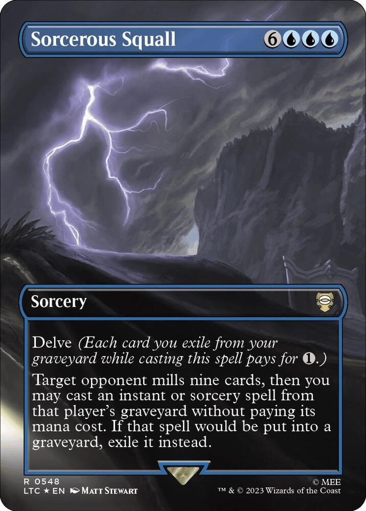 Sorcerous Squall (Borderless) (Surge Foil)