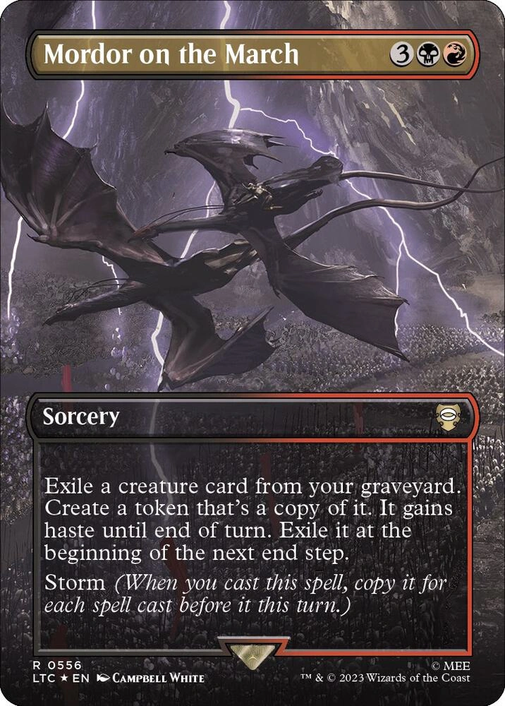 Mordor on the March (Borderless) (Surge Foil)