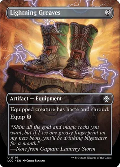 Lightning Greaves (Borderless) Foil 114